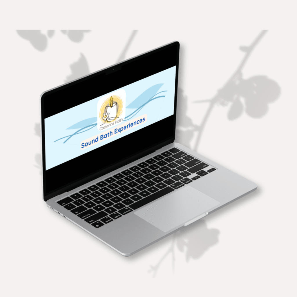 Image of a laptop mockup showing an email header design